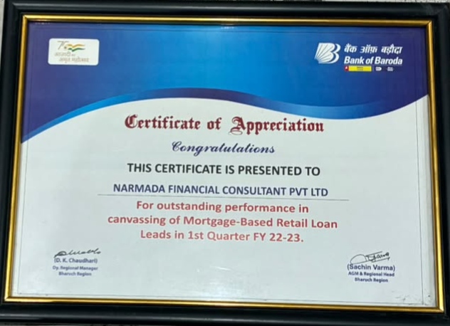 Certificate of Appreciation
